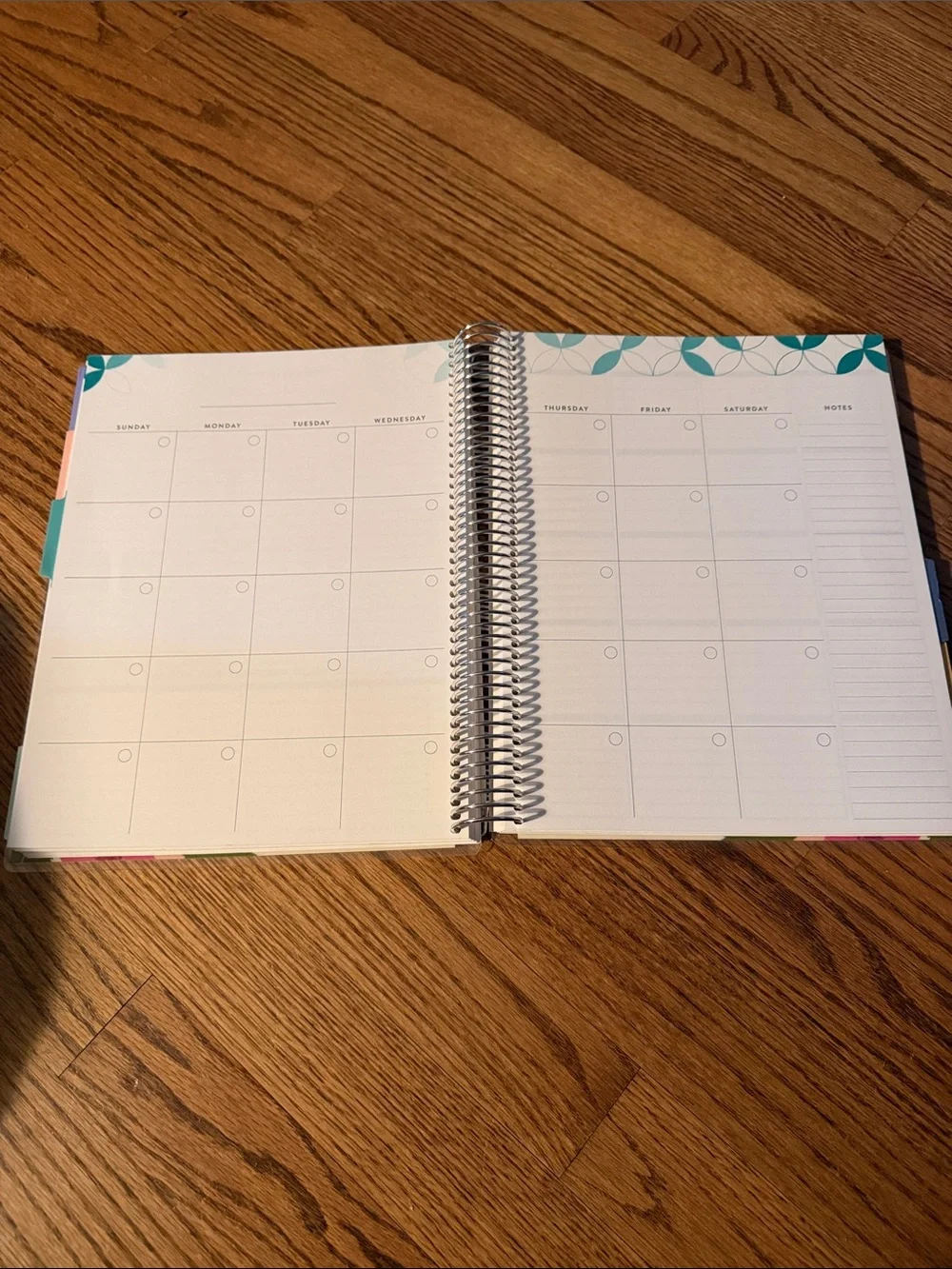 Erin Condren Floral Teacher Planner 12 month undated 8.5x11